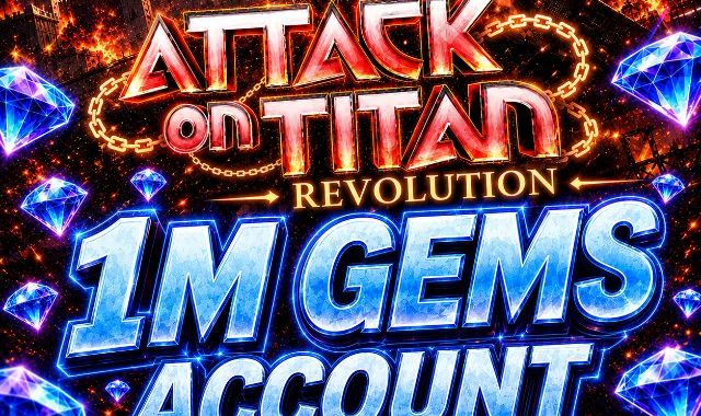 CONTAS COM 1M+ DE GEMAS AOTR PARA GIRAR FAMILIAS E COMPRAR ITENS