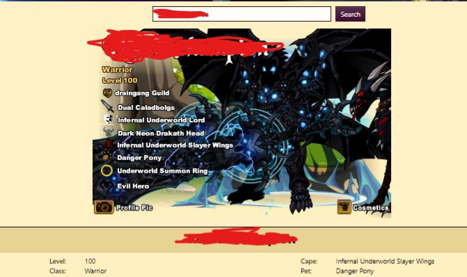 CONTA AQW LVL Level 100 COM 40 Achievements E 135 Itens no Inventário + RAROS.