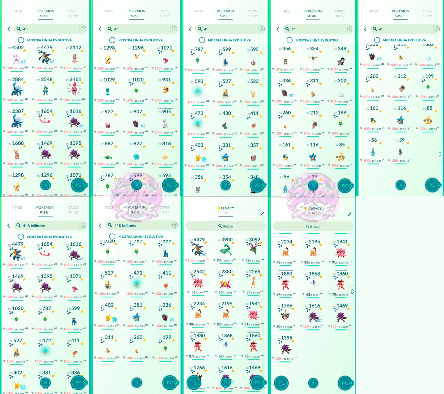 CONTA POKÉMON GO LVL 71 | 238 LENDÁRIOS | 101 SHINYS | 30 FUNDOS | 50 HUNDOS | 7