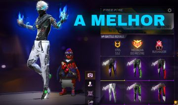 CONTA FREE FIRE COM 4 ANGELICAIS