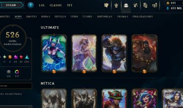 CONTA COLECIONADOR|526 SKINS|SIVIR CAÇADORA/NEO PAX|QIYANA+AATROX PRESTÍGIO2022