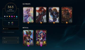 CONTA DE LOL//362 SKINS//ESMERALDA1/PLAT4//TODOS OS CHAMPS//