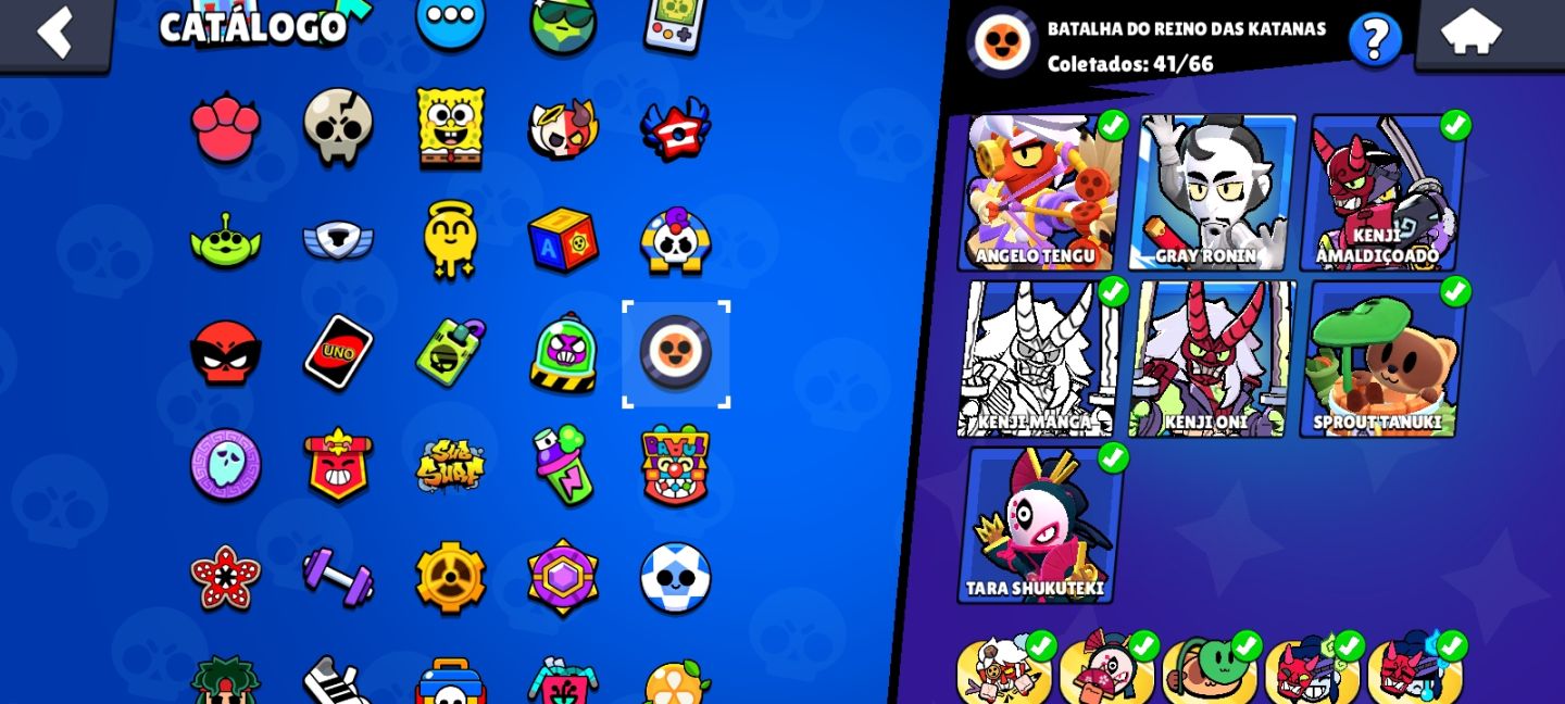 CONTA DE BRAWL STARS 70K+ extremamente upada e com diversas skins