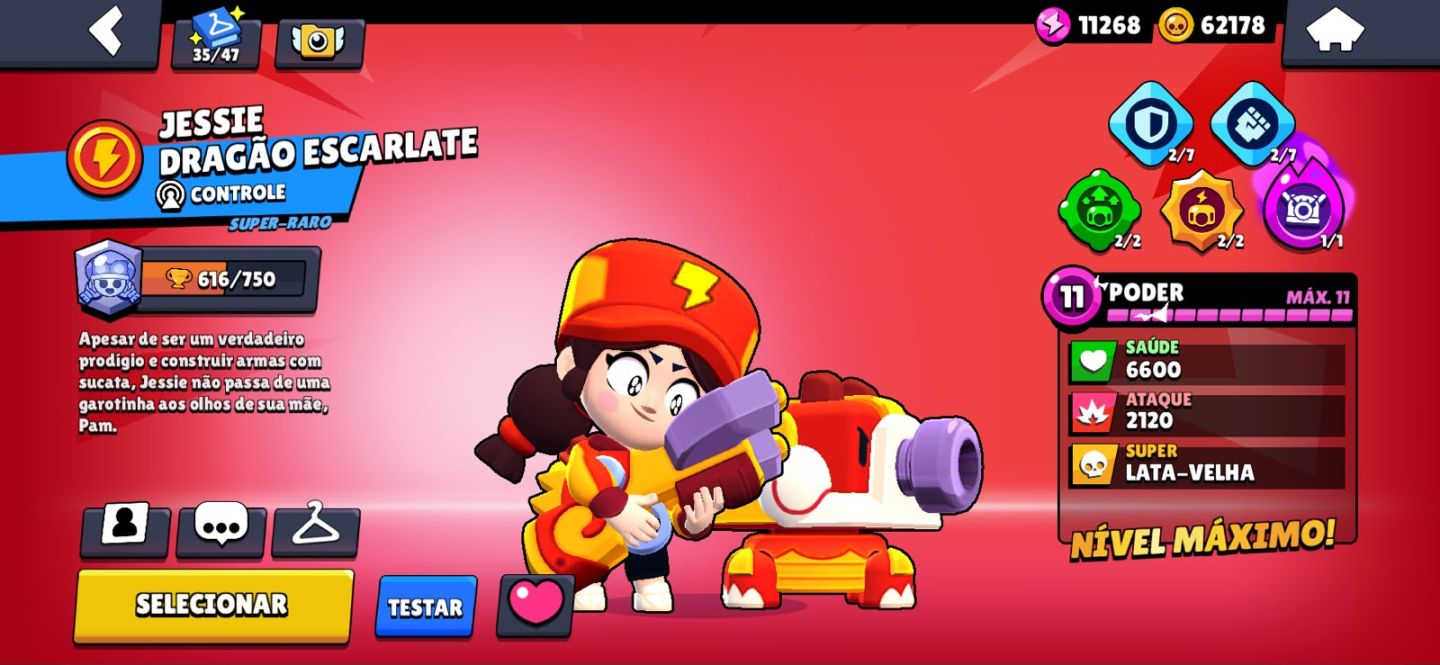 CONTA DE BRAWL STARS EXTREMAMENTE GEMADA
