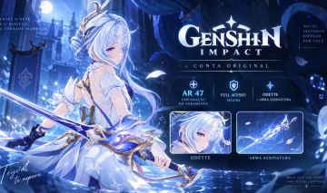 Conta de Genshin Impact com Odette + Assinatura e Snezhnaya em 100%!