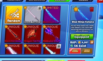 Blue Ninja Katana | Blade Ball | Item Original | Entrega Rápida