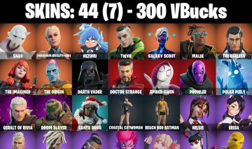 Conta Fortnite com Galaxy Scout | Malik | The Ageless | The Imagined e 44 Skins