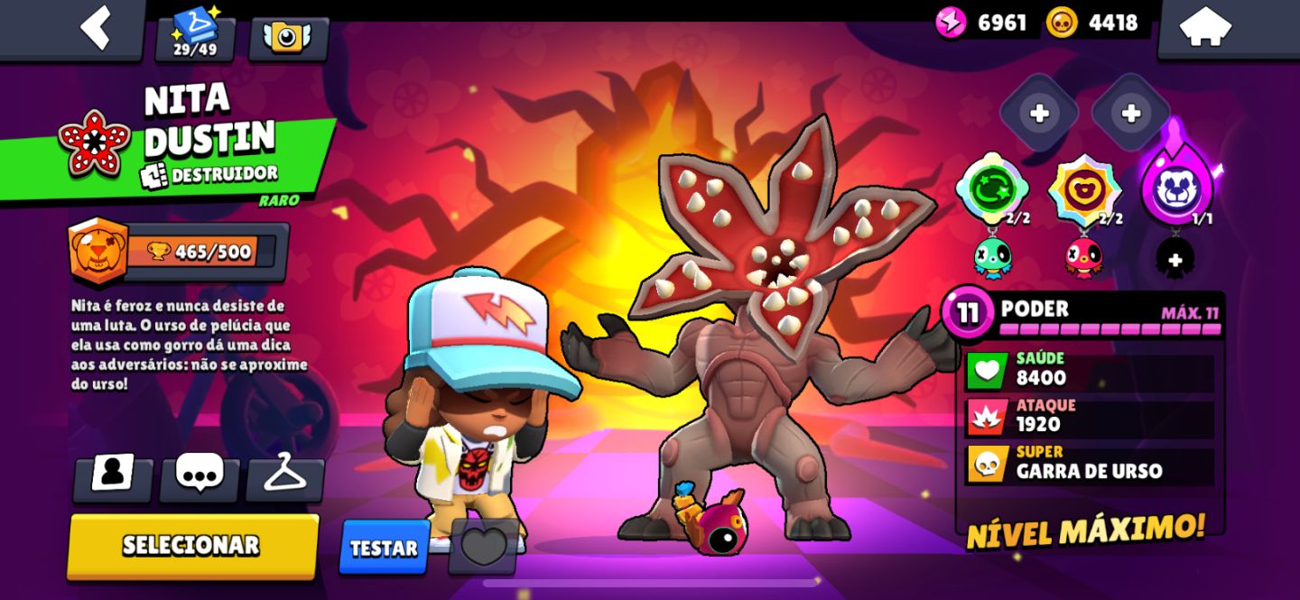 Conta de brawl stars muito braba