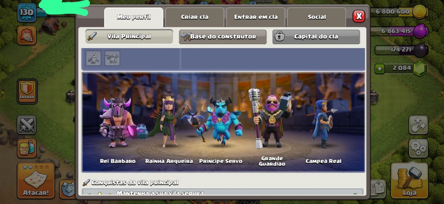CONTA BRAWL STAR (RARA) 7 ANOS, CLASH ROYALE, CLASH OF CLANS ($-150) 400SKIN