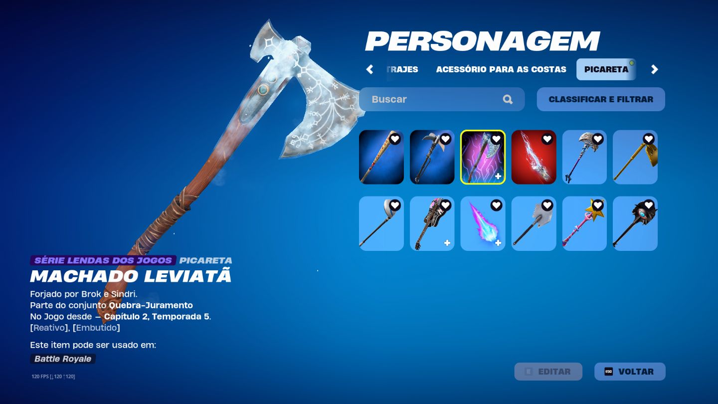 CONTA FORTNITE RARA TRYHARD - PICARETA KRATUS
