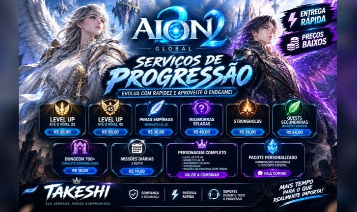 Serviços em Aion 2 -- ($Preço Baixo$)