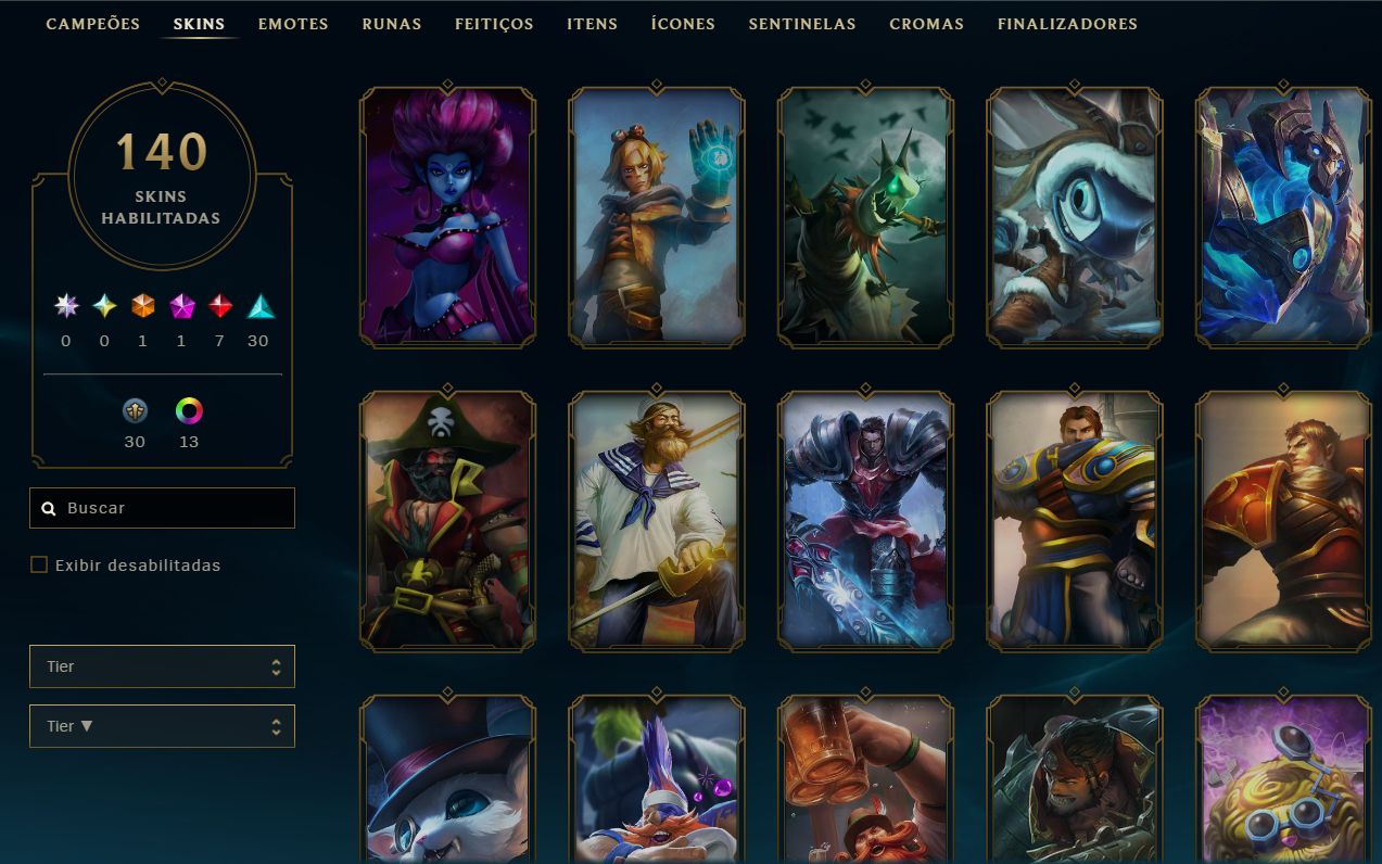 CONTA LOL BR | FULL ACESSO + EMAIL | 140 SKINS | TODOS CAMPEÕES | LVL 247