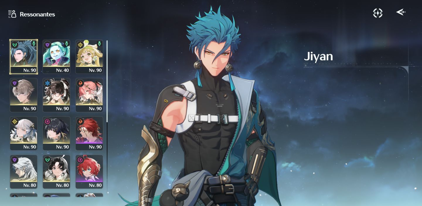 CONTA LVL. 75 COM JIYAN E OUTROS PERSONAGENS.