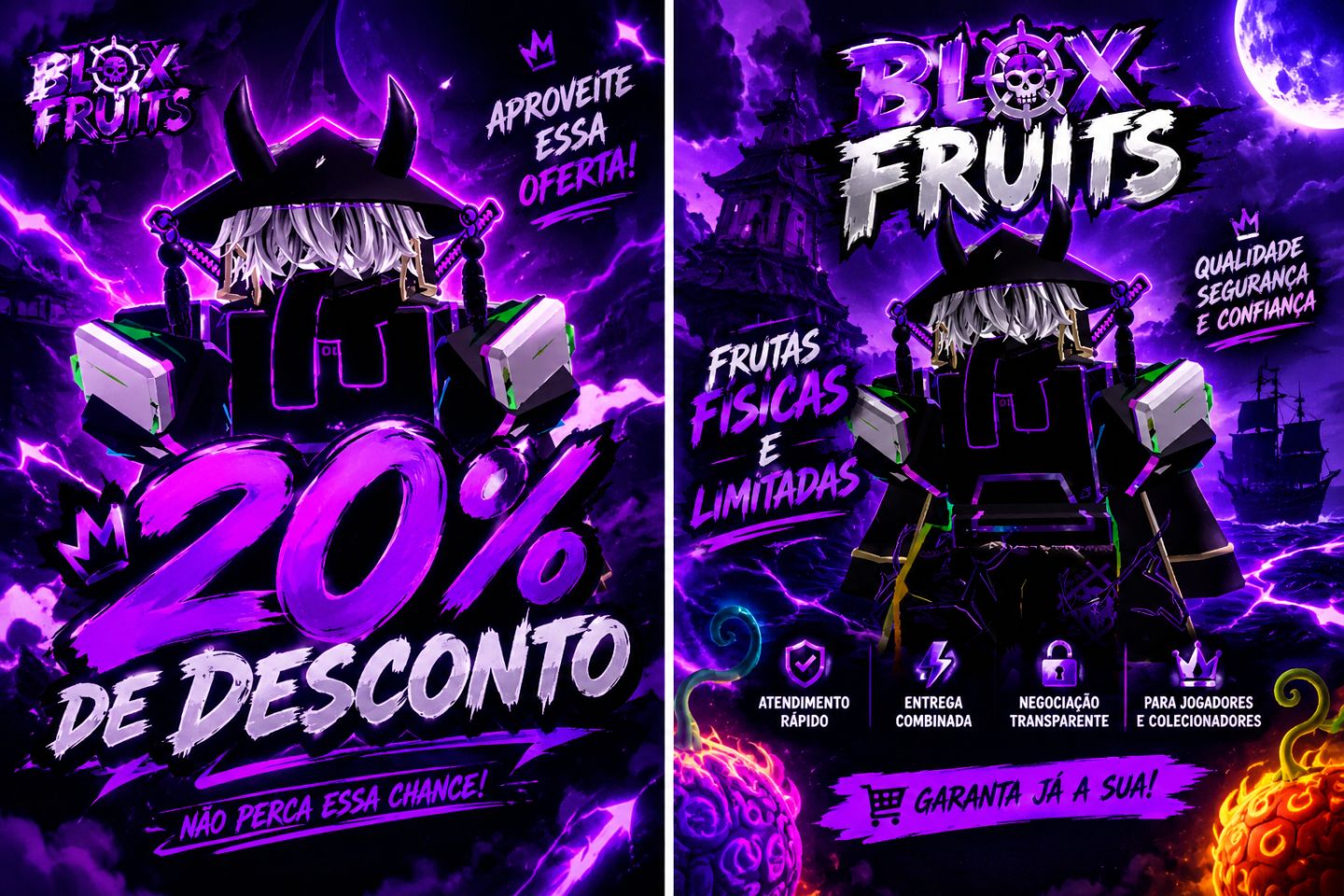 VENDAS DE FRUTAS FÍSICA BLOX FRUITS