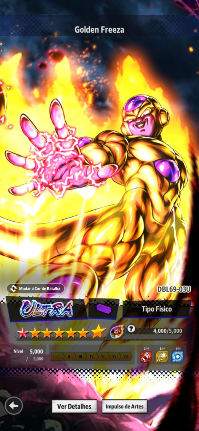 Freeza Legend, Golden frieza e Cooler Ultra e Zarbon, Todos 8 Estrelas time Meta