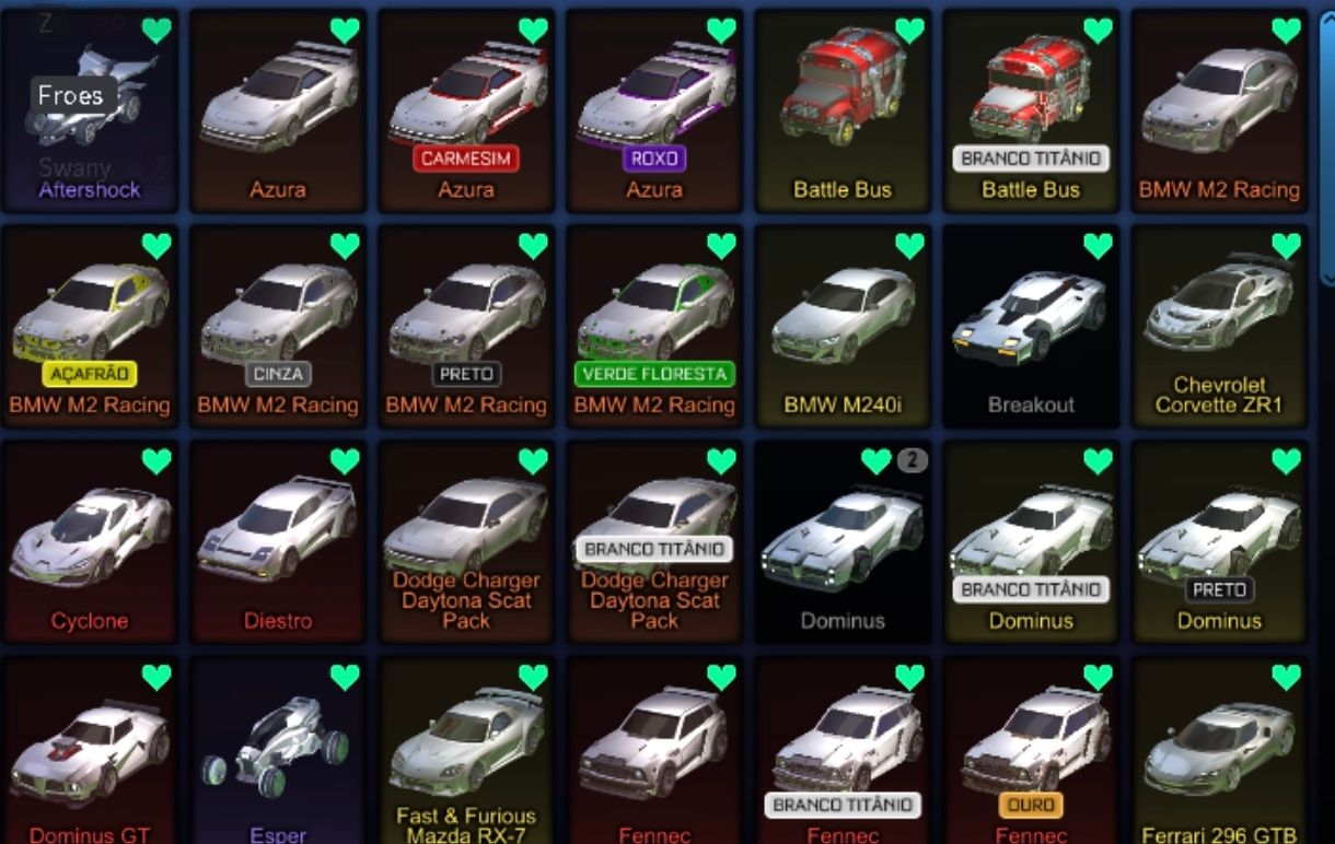 Conta epic games de Rocket league com muitos itens, TAGS GC, carros e decals