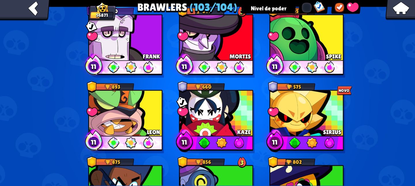 Conta gemada Brawl Stars End Game