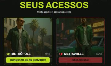 Conta Metropole FiveM 1 Dia de jogo apenas