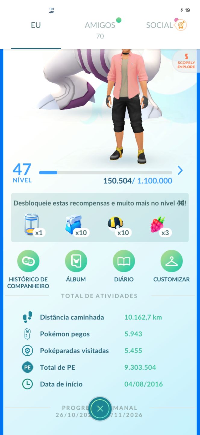 Conta pokemon go 2016, super rara