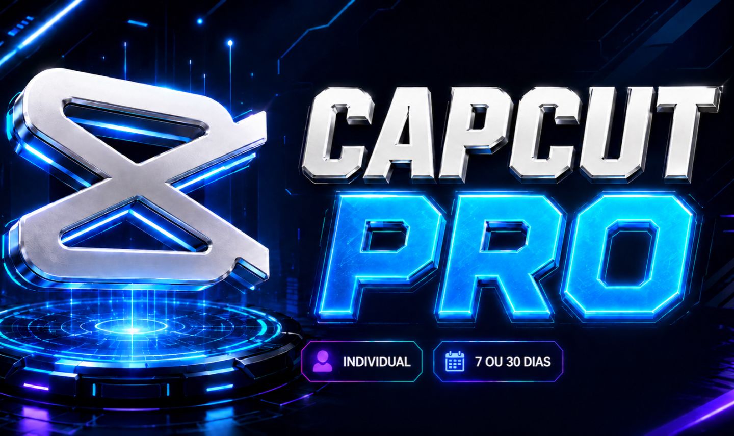 CAPCUT PRO | ACESSO PRIVADO OU COMPARTILHADO | 7 OU 30 DIAS