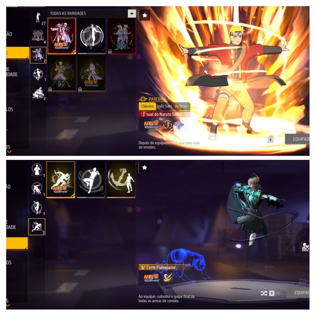 Conta de free fire prime 6