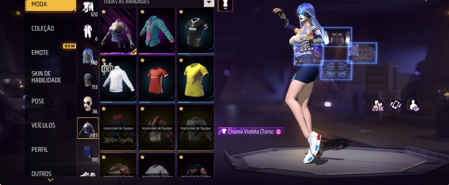 CONTA FREE FIRE, CONTA MUITO TOP