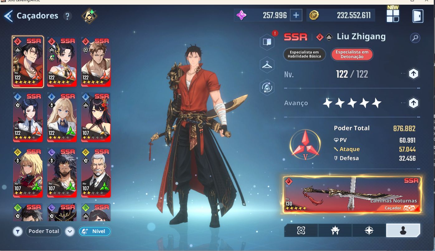 Solo Leveling:Arise conta com varios caçadores