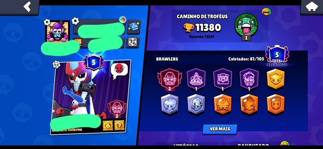 Conta de brawl stars upada leia a descrição q vc vai se surpreende