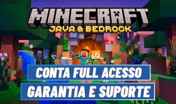 [Melhor Preço] Conta Minecraft Java & Bedrock - Full Acesso Permanente