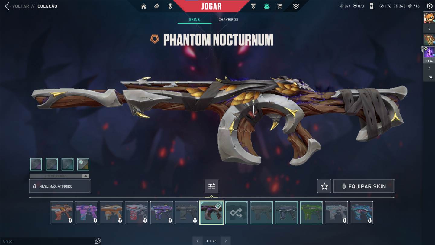 Conta de valorant diversas skins - Operator Rei Macaco, Vandal aemondir e etc...
