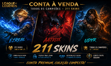 Conta LOL - 2 ultimates, 211 skins e todos os campeões
