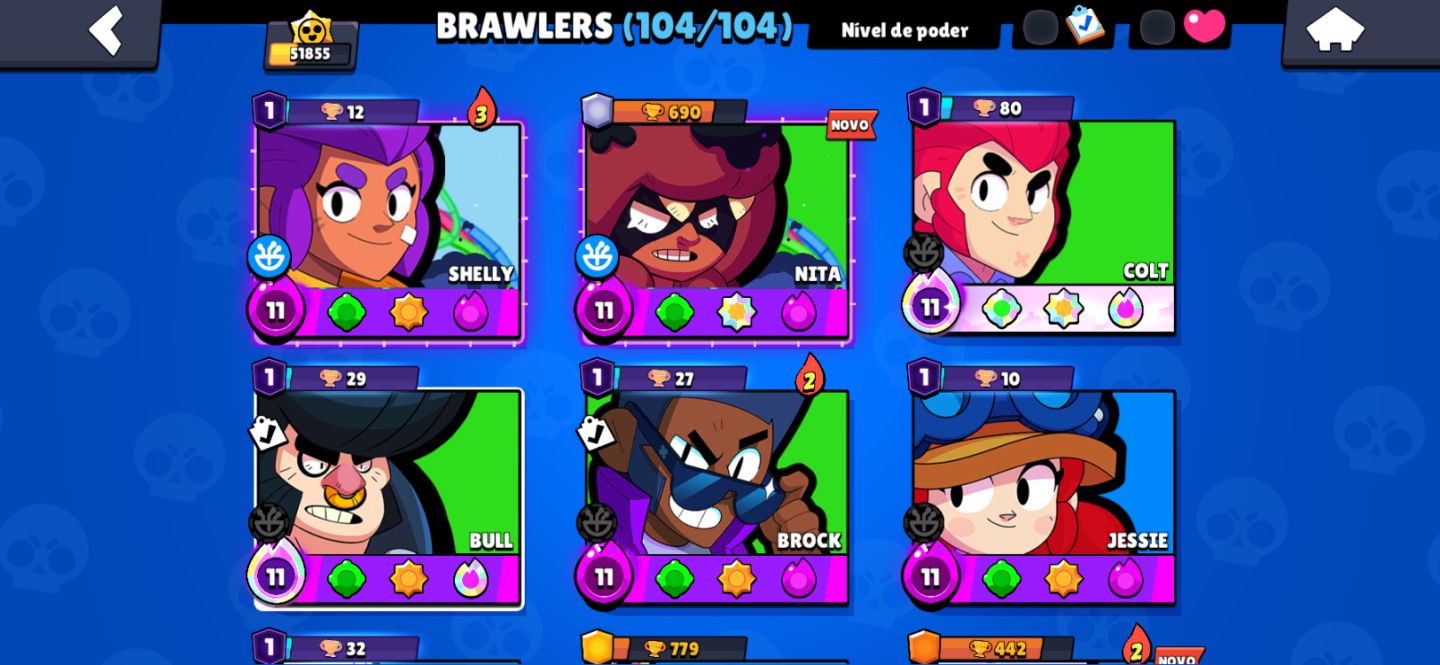 CONTA DE BRAWL STARS, 4 MESTRE VÁRIAS HYPER, SKINS RARAS, TODOS OS BRAWLER +9 pd