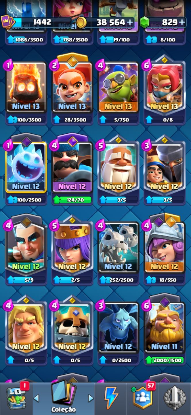 CONTA DE CLASH ROYALE E BRAWL STARS JUNTAS