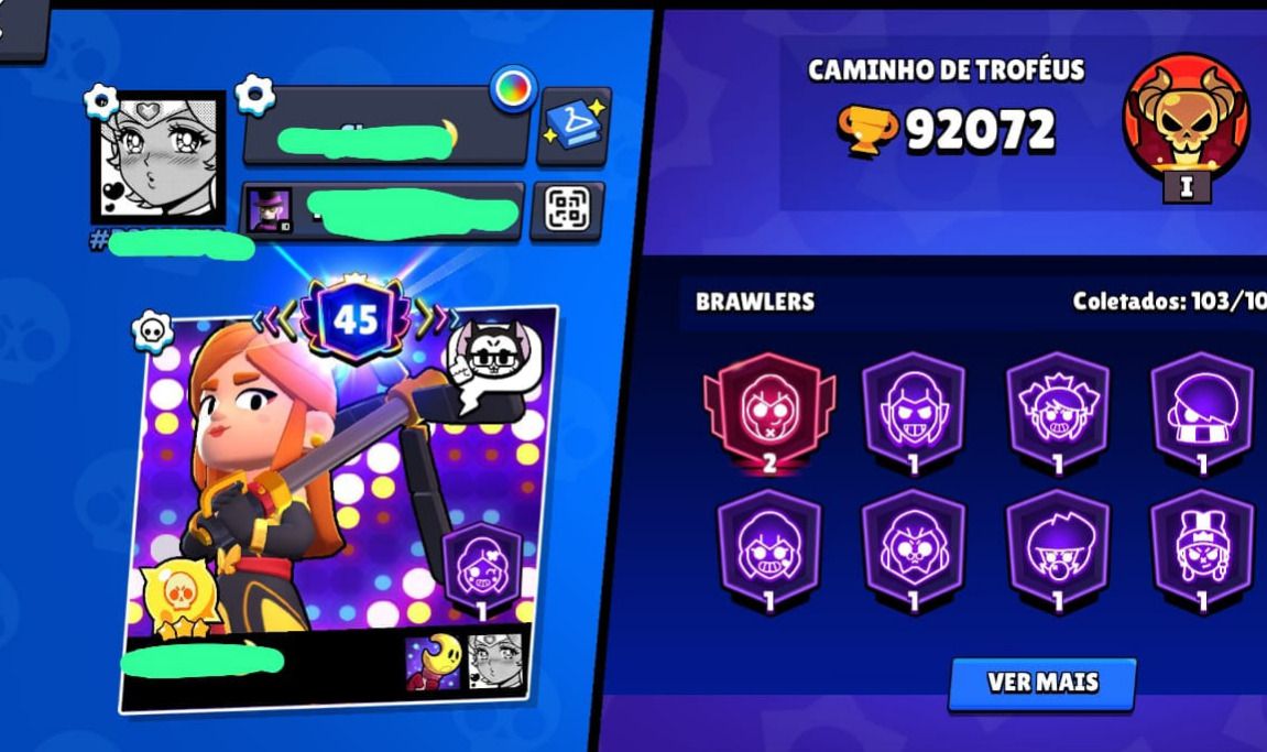 CONTA BRAWL STARS 2018 COM TODOS OS BRAWLERS E CONTA CLASH FULL CARTAS 2017!