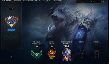 Conta lol ESMERALDA IV | 140 CAMPS | 25 SKINS | 57% WR | UPADA À MÃO
