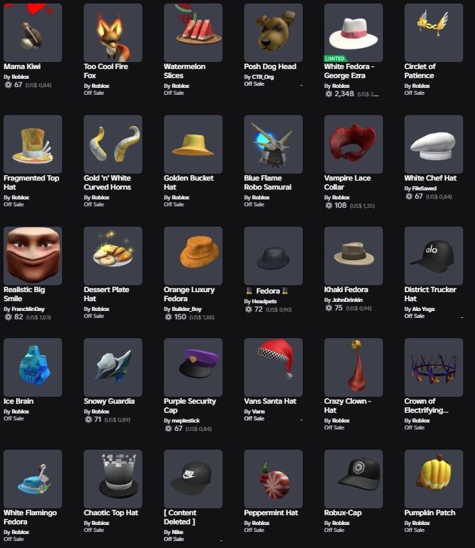 Conta Roblox com muitos itens e progresso