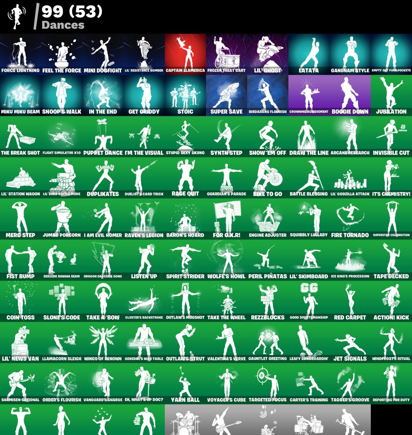 Conta Fortnite 82 SKINS/LADY WINDFROST/ CLUSTER / JUICE WRLD/ GLACIAL DUMMY