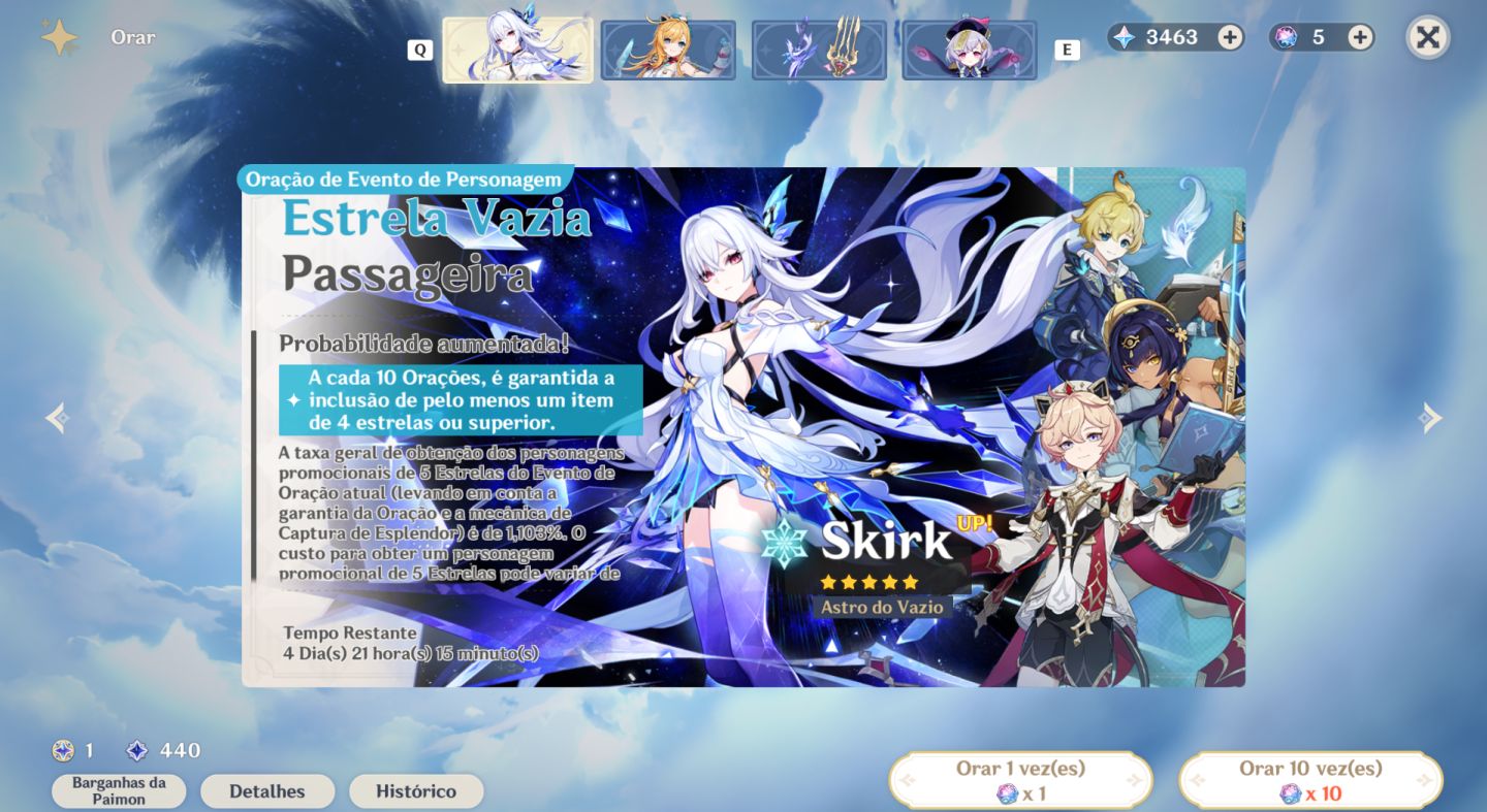Conta genshin ar31 flins ineffa
