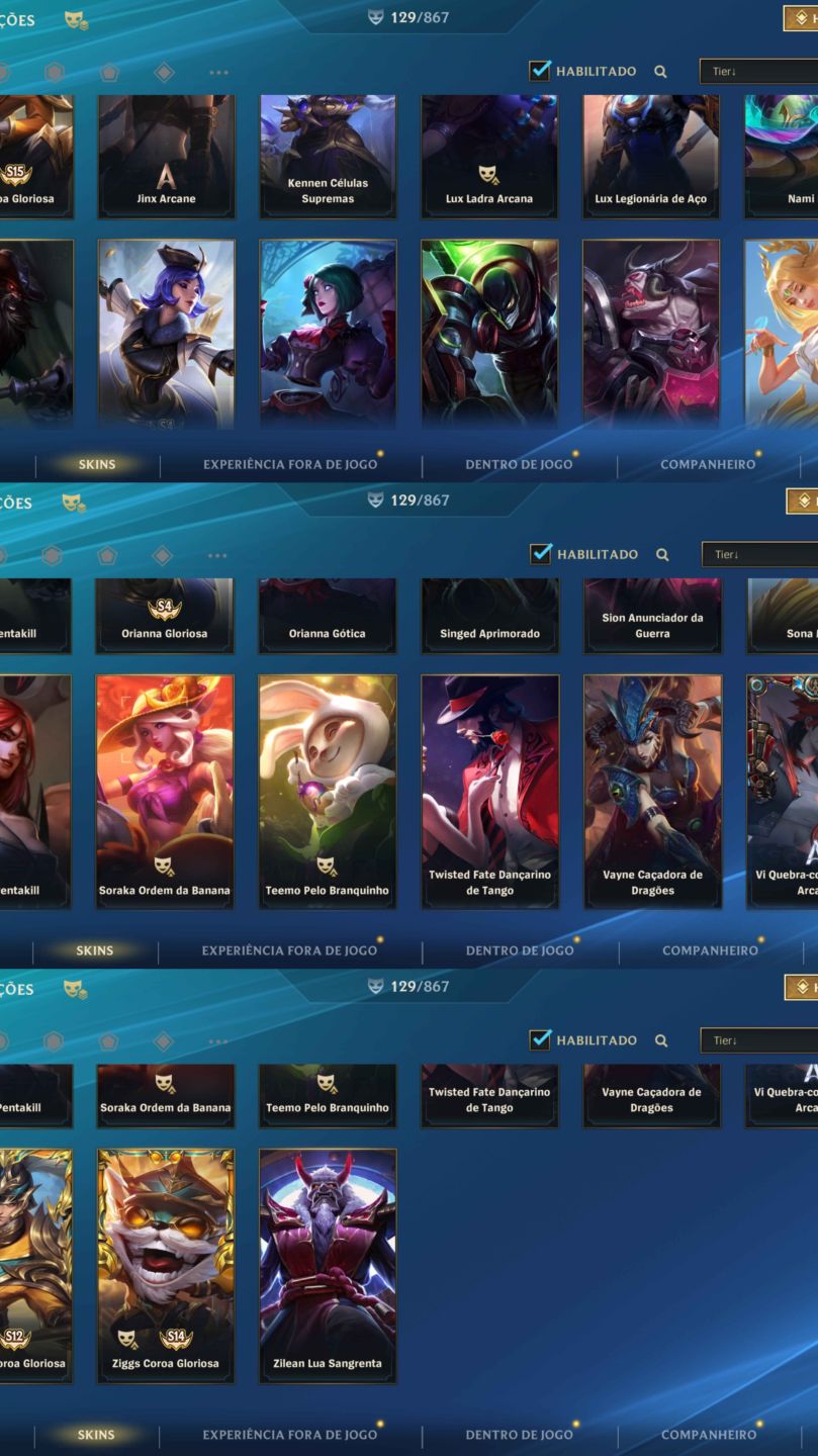 Conta Riot com VALORANT,LoL e Wild Rift