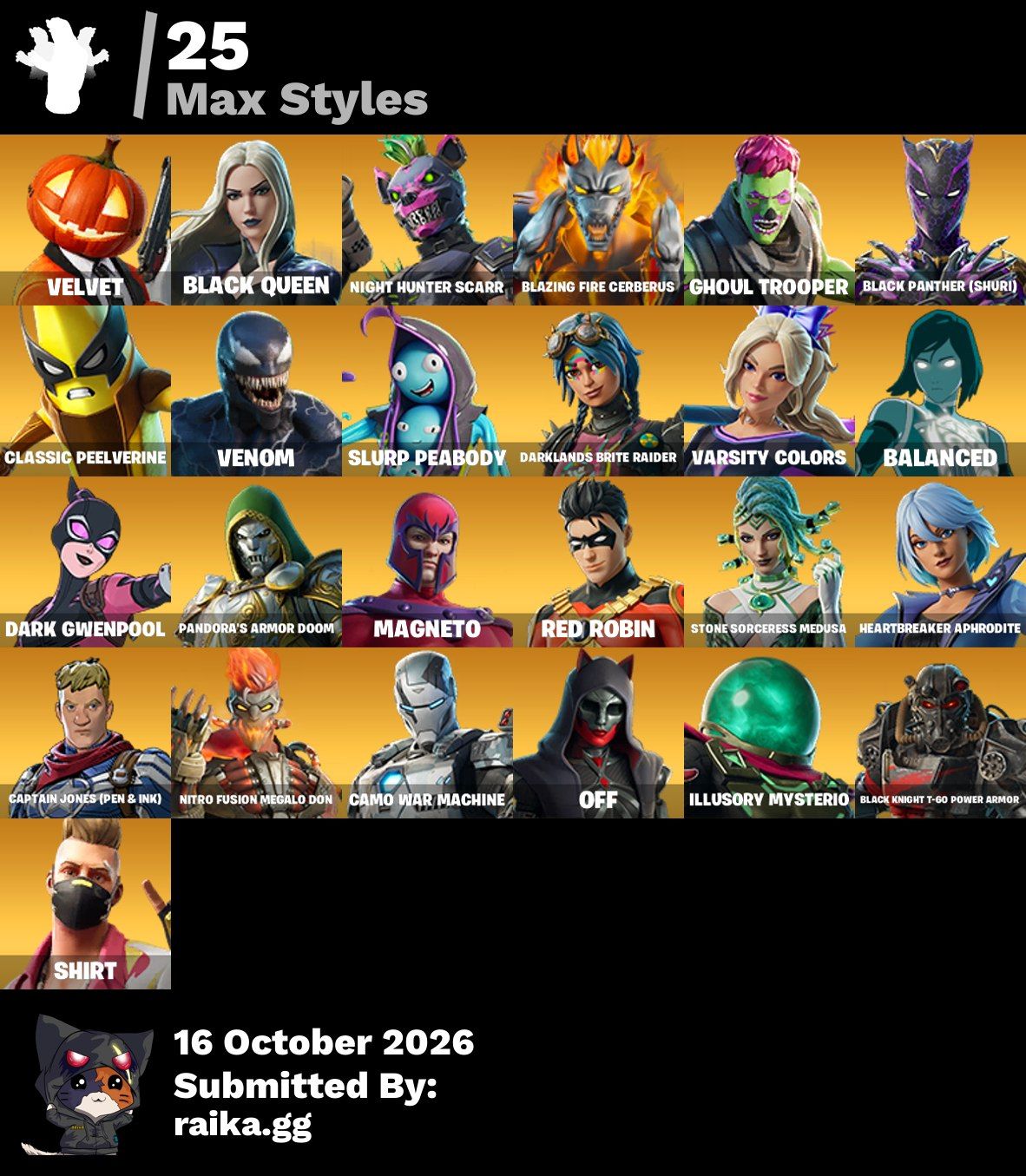 FORTNITE | 58 SKINS | EDDIE BROCK + DEADPOOL + SCARLET WITCH + DARTH MAUL + SUPE