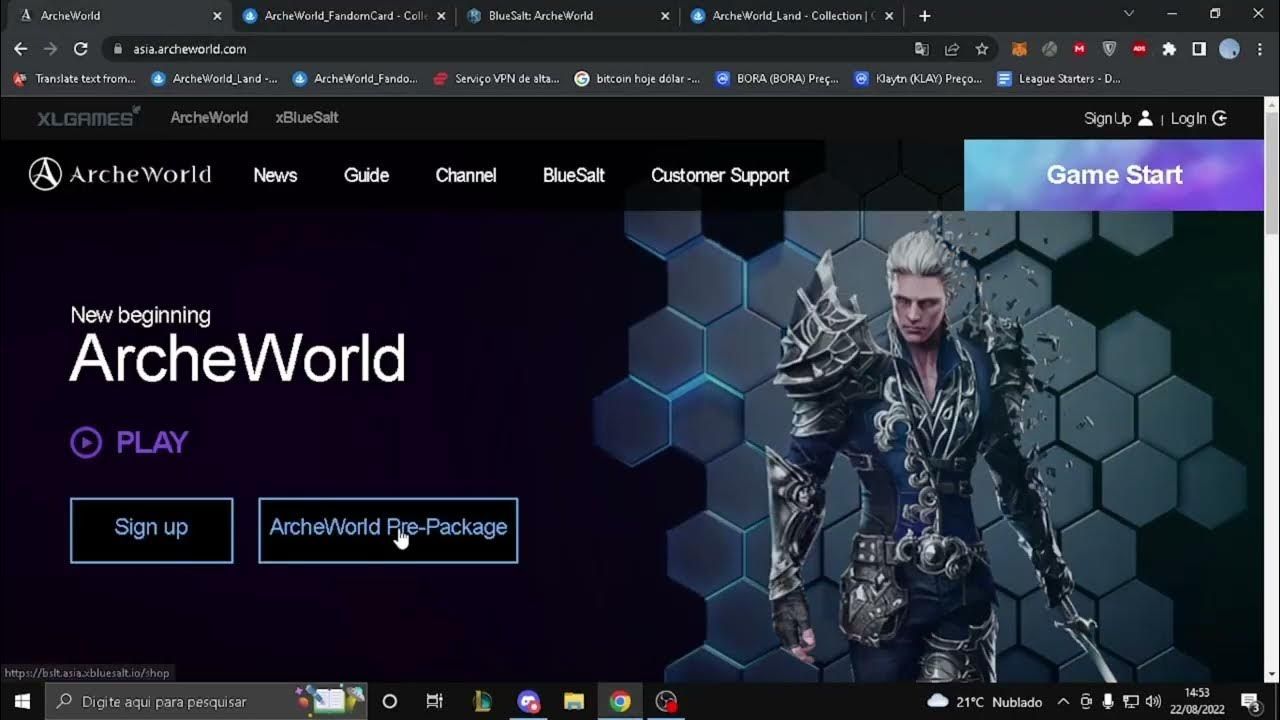 Conta Archeworld com char ancestral 1