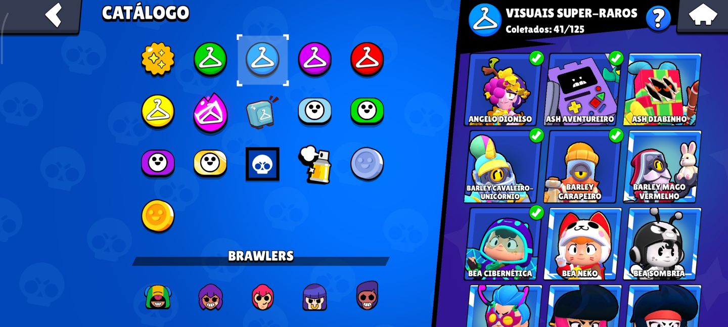 CONTA BRAWL STARS COM 49K DE TROFÉUS, 87 BRAWLERS , 16 LVL 11