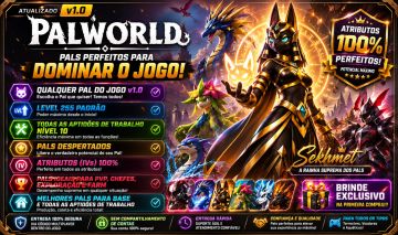 ESCOLHA SEUS PALS PERFEITOS NO PALWORLD v1.0, (IVs) 100%!!! (Pc/Xbox/Ps5)
