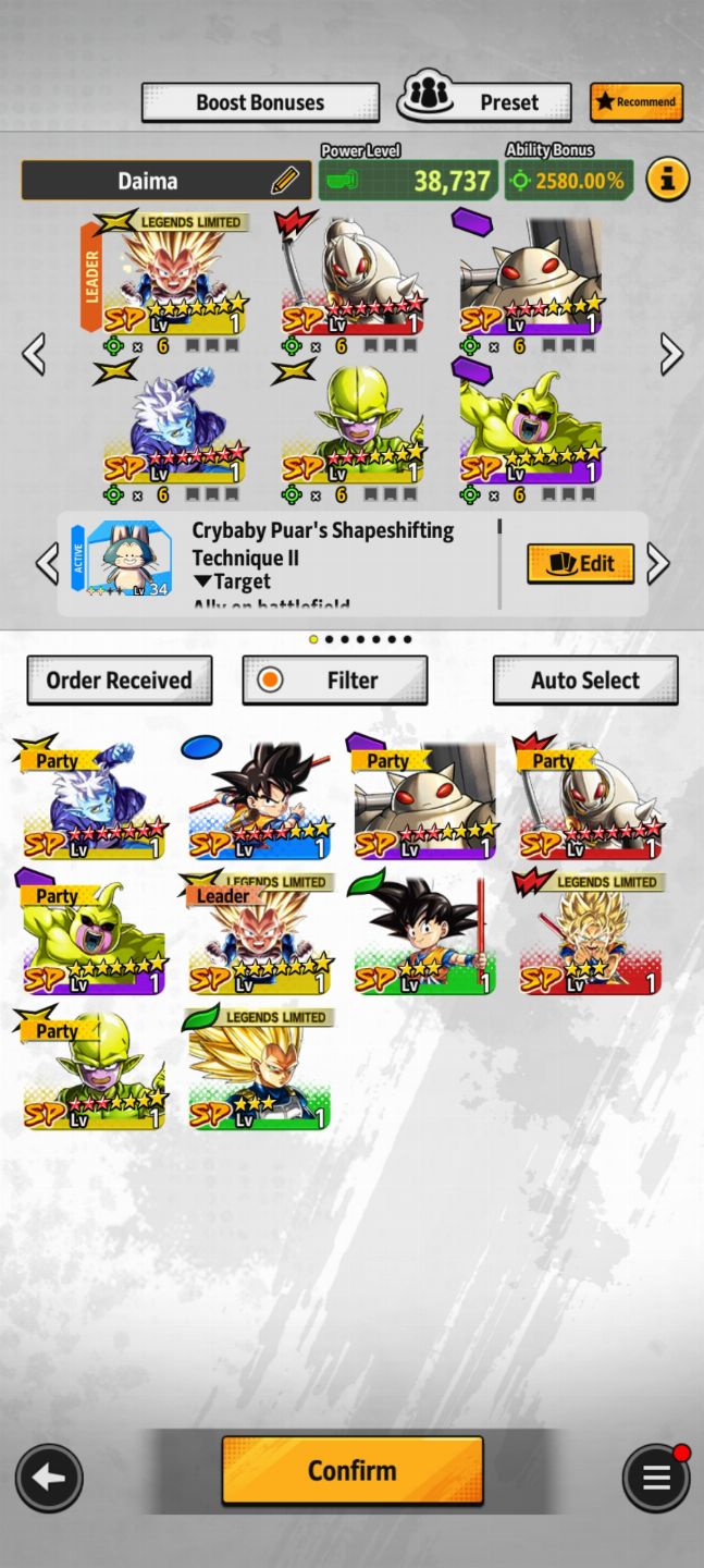 Conta Dragon Ball Legends Daima estrelada