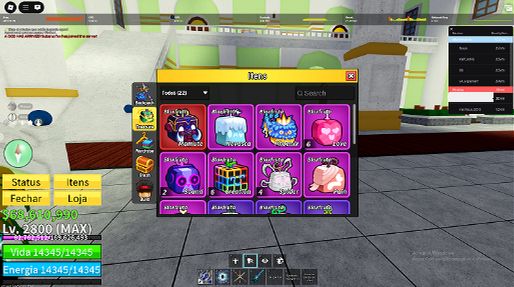 Conta BloxFruits RARISSIMA 4 FRUTAS PERM + 30M BOUNTY + ALL GAMEPASS