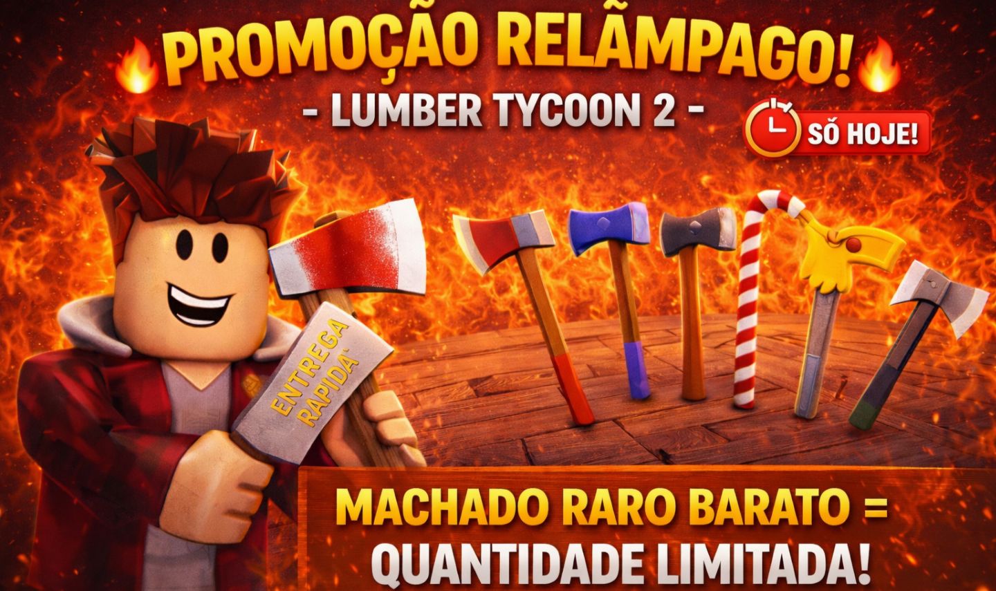 MACHADOS ANTIGOS RAROS - ESTOQUE LIMITADO (LUMBER TYCOON 2)