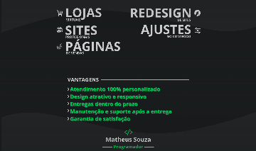 Programador / Desenvolvedor Web - 3Websites, Landing Page & Mais!