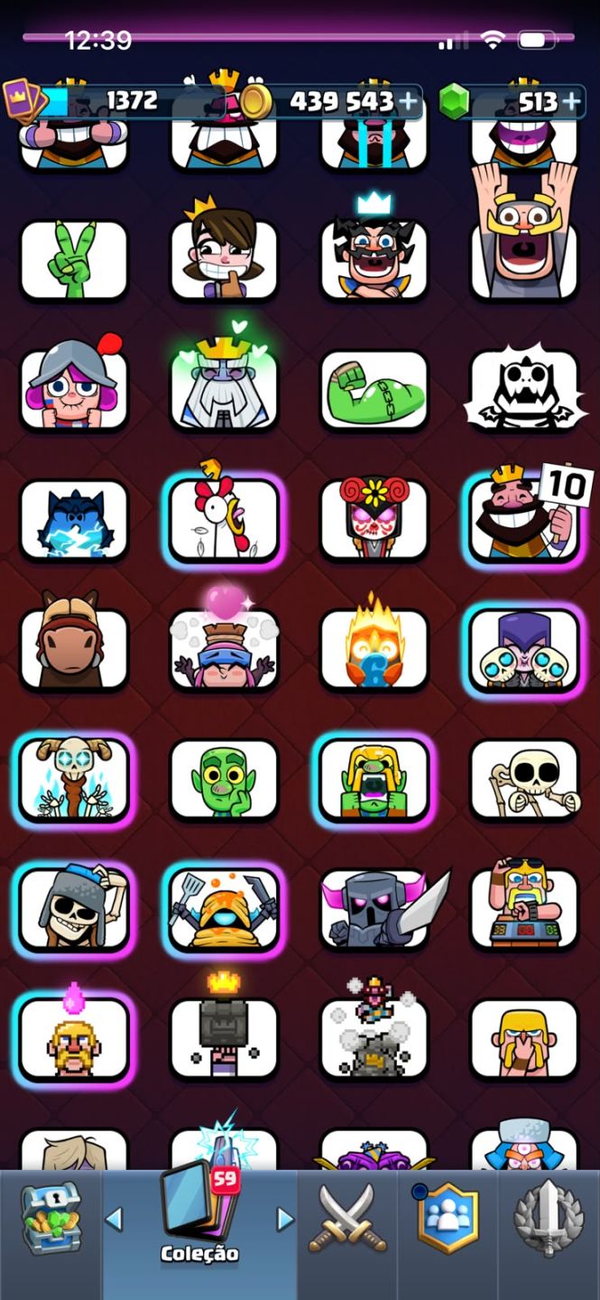 ANÚNCIO DE VENDA - CLASH ROYALE % evoluções e 3 herois