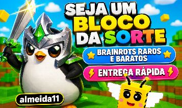 SEJA UM BLOCO DA SORTE - ROBLOX - BRAINROTS RAROS E BARATOS