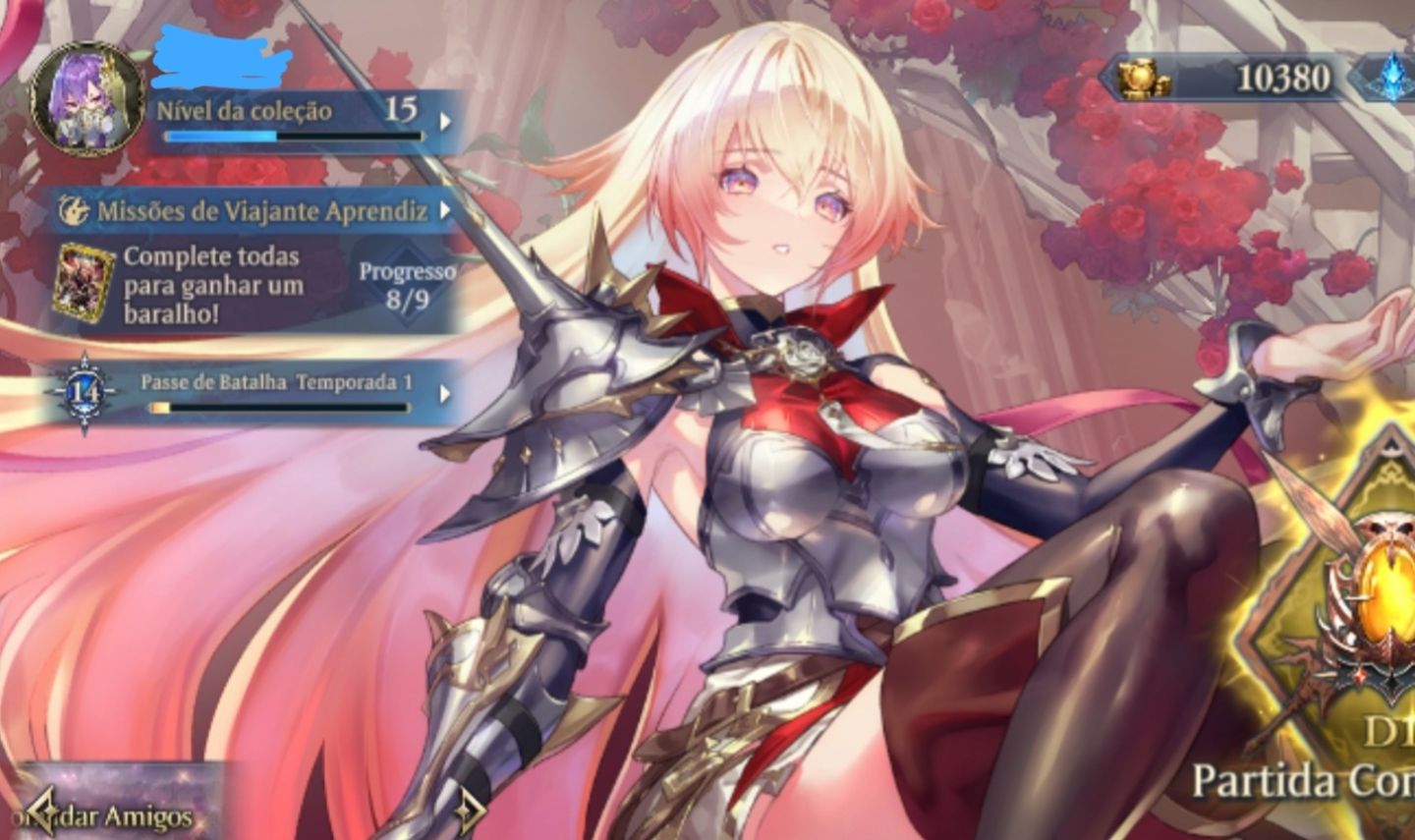 Conta convidado (guest) de shadowverse latino América level 15 com 130+ cards